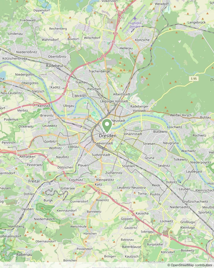 Karte: Einsatzgebiet Dresden und Umgebung
