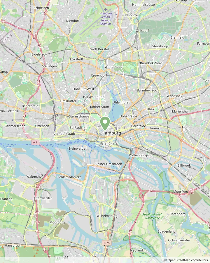 Karte: Einsatzgebiet Hamburg und Umgebung
