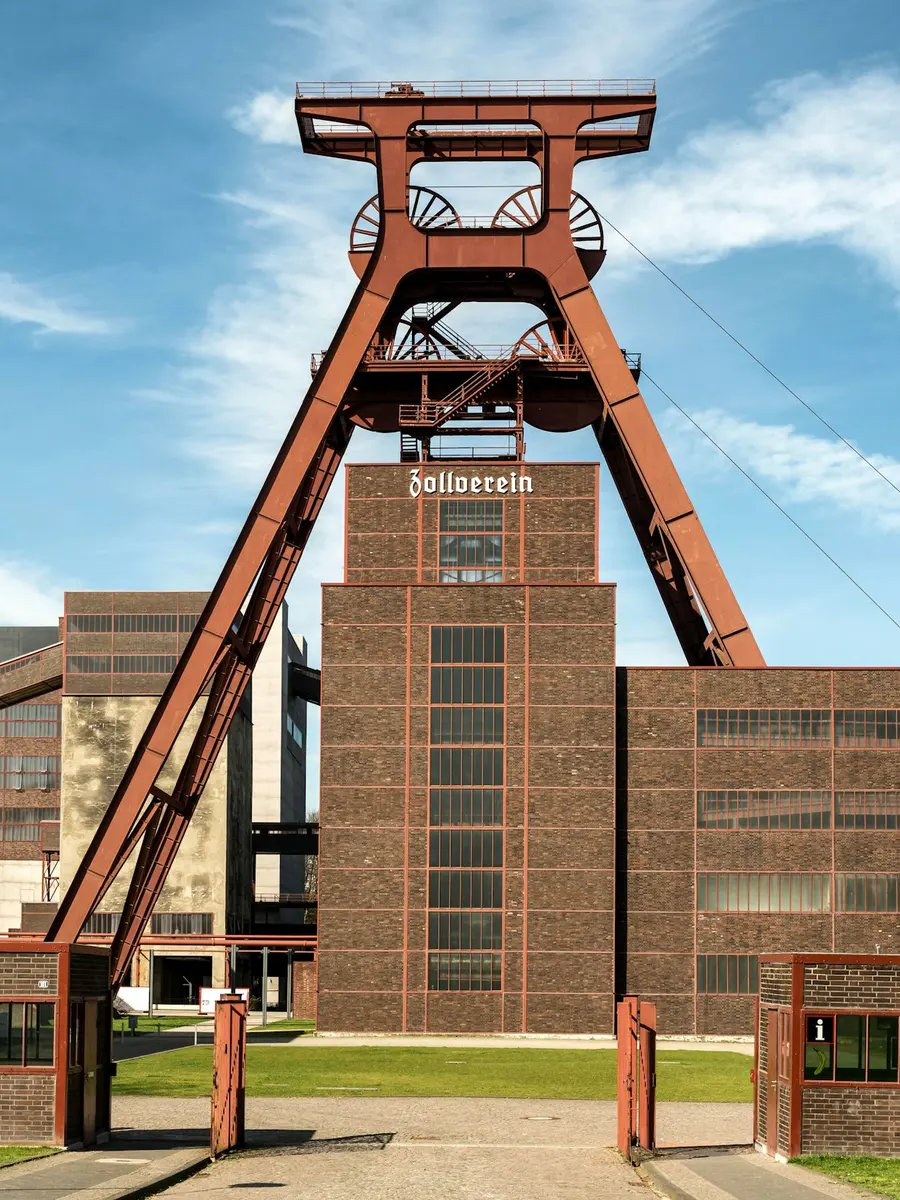 Förderturm der Zeche Zollverein in Essen