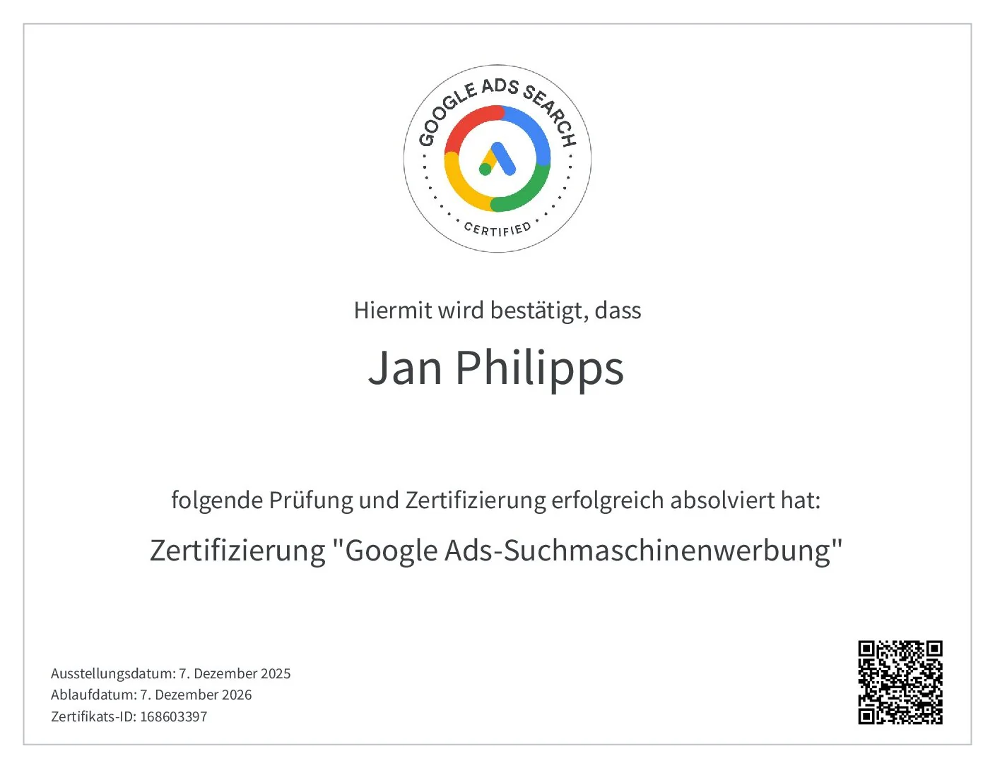 Google Ads Zertifikat – Search-Kampagnen
